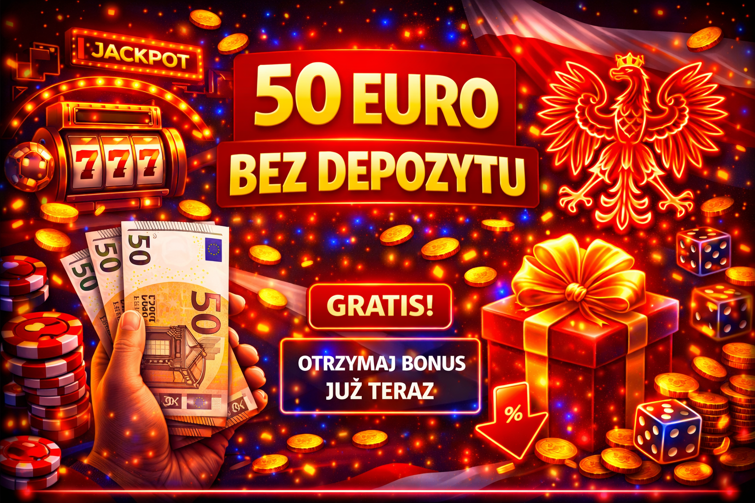 Bonus 50 euro bez depozytu