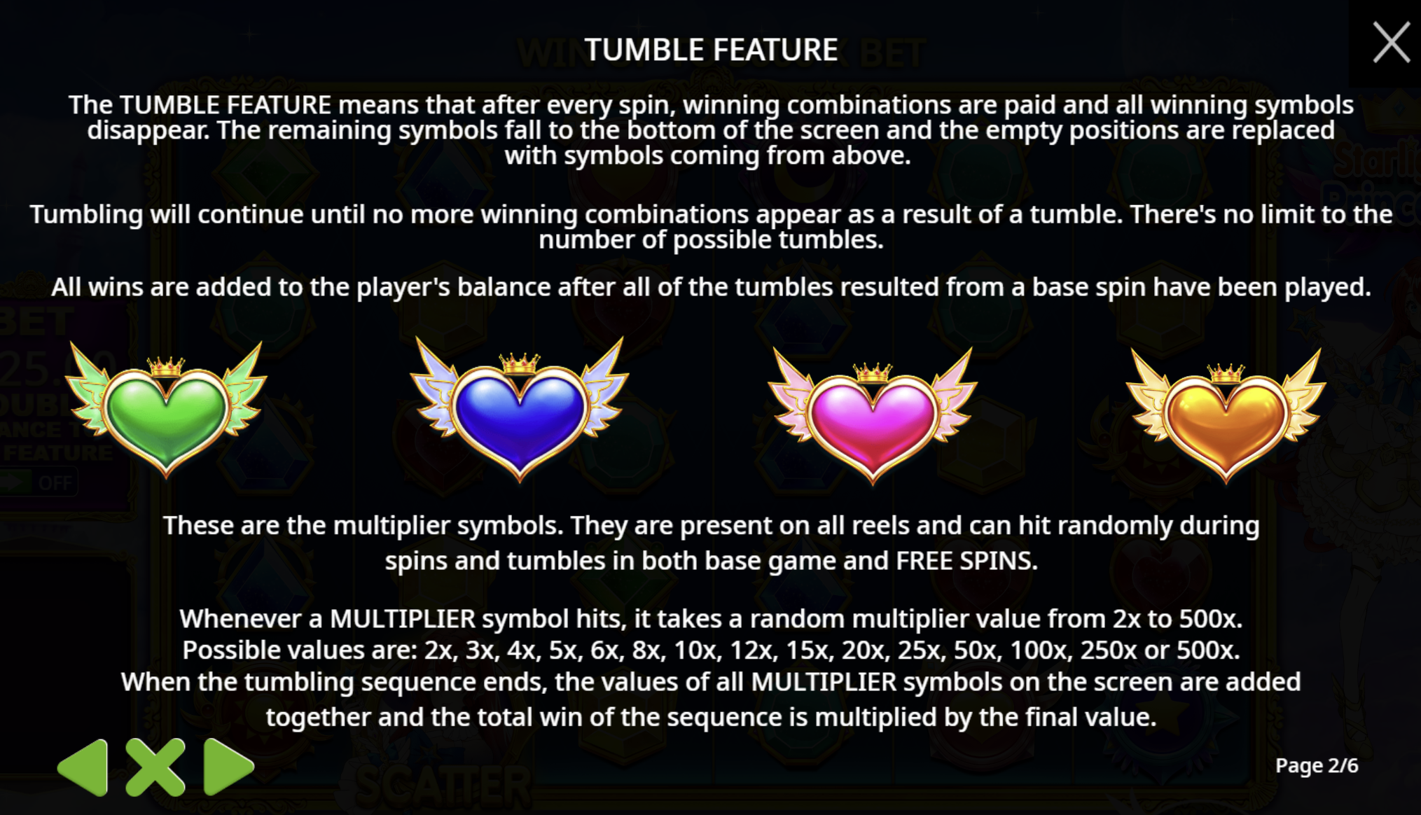 Funkcja biwakowania Starlight Princess