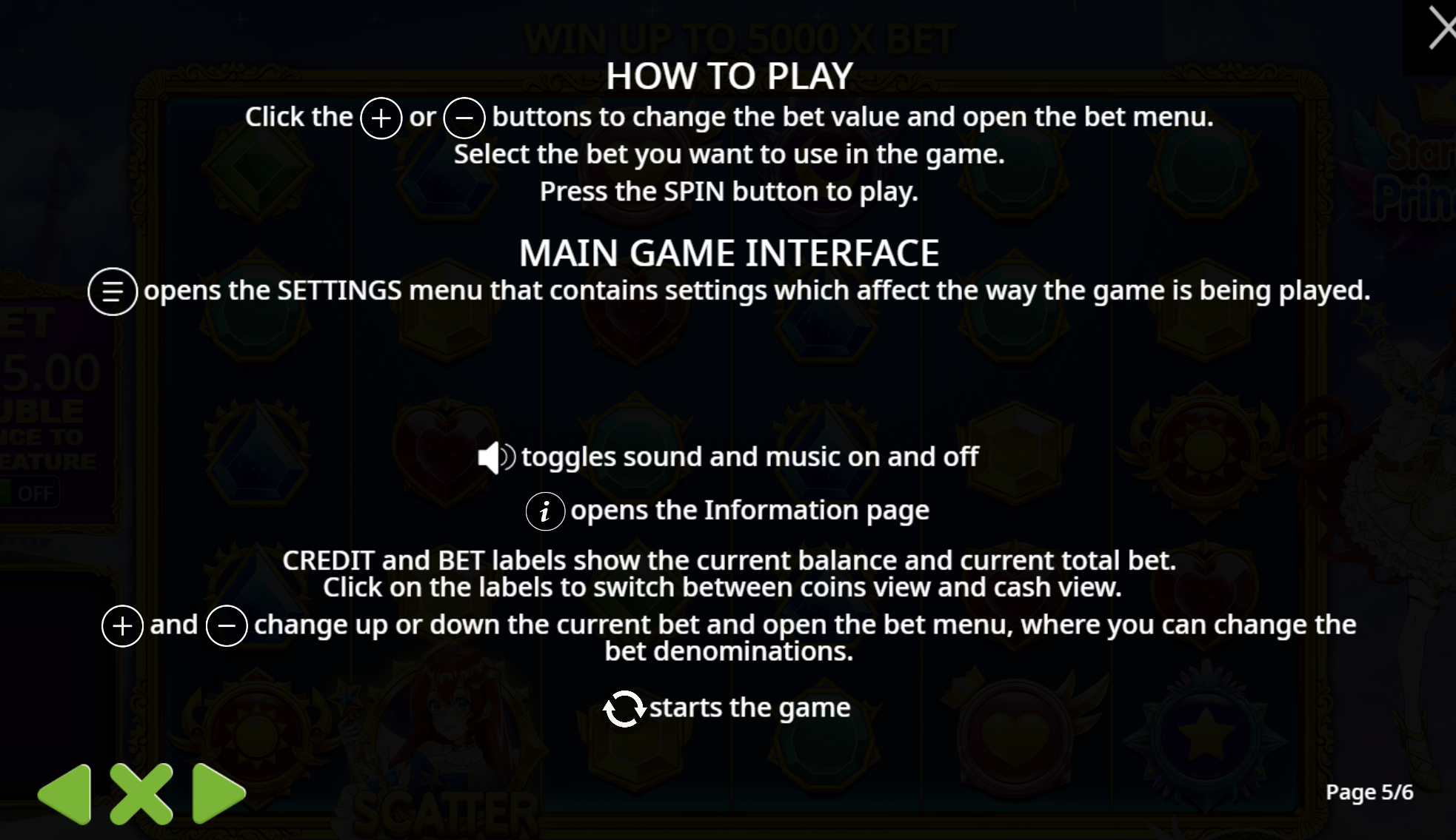 Jak grać w Starlight Princess