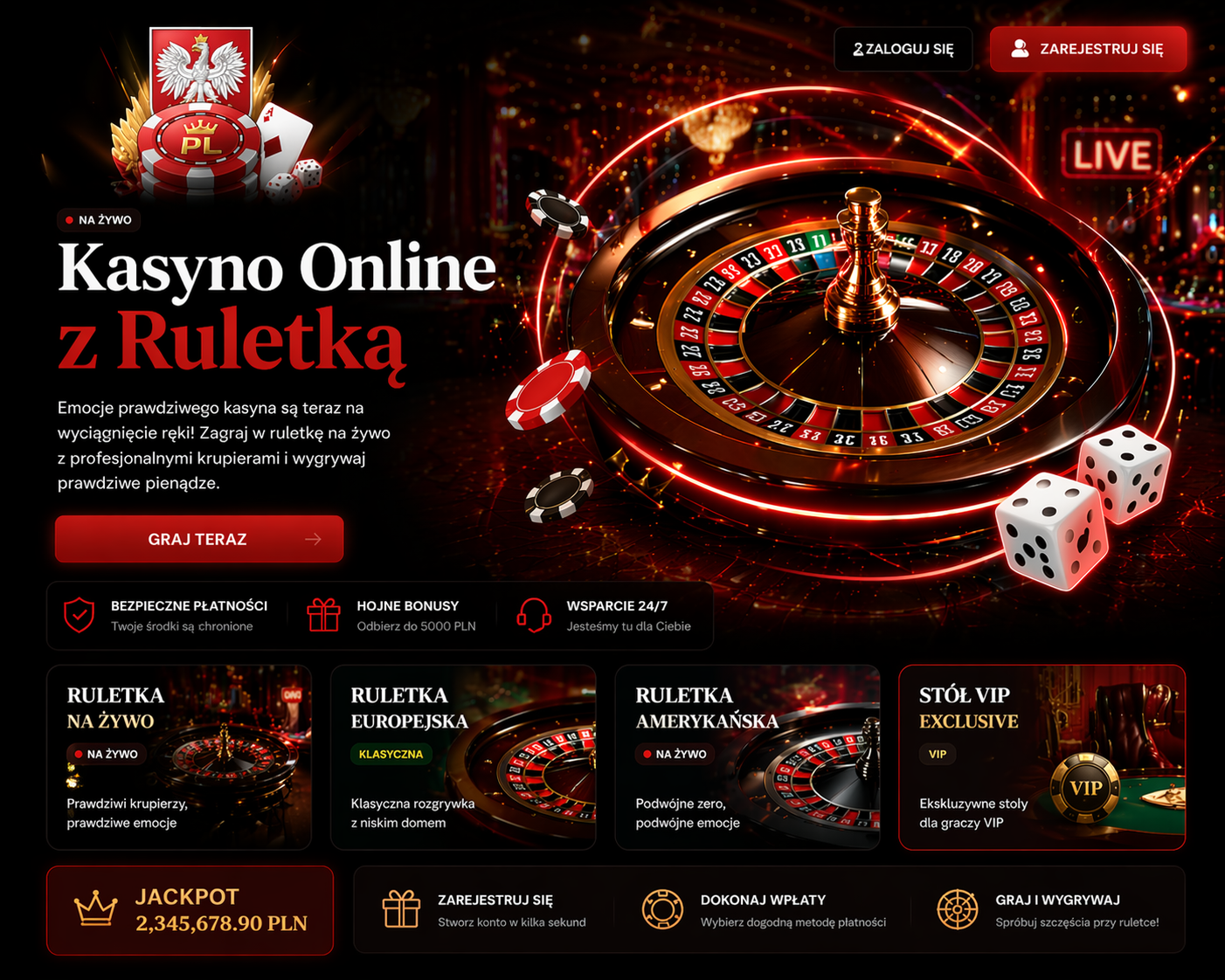 Kasyno online z ruletką
