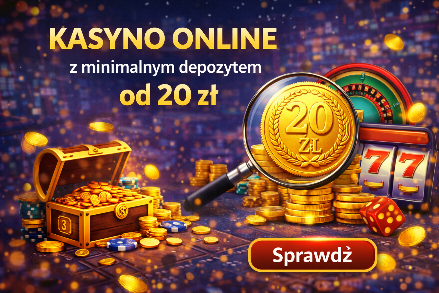 kasyna z depozytem 20 zł